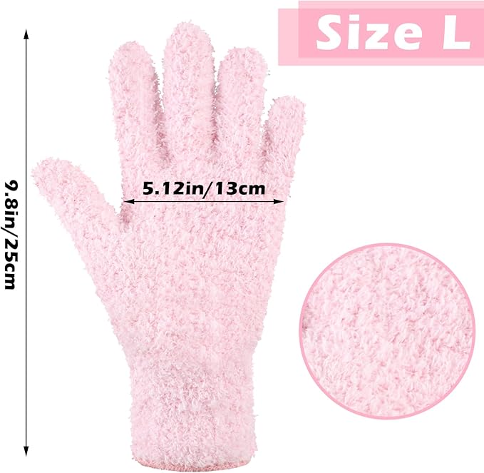 Patelai 3 Pairs Microfiber Plant Dusting Gloves Leaf Cleaning Gloves - Image 3