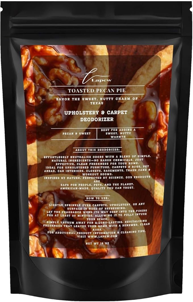 Toasted Pecan Pie Carpet Freshener Powder: Powerful Odor Eliminator by Lapew