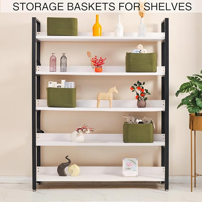 Small Storage Baskets for Organizing, Woven Storage Baskets for Shelves - Image 3