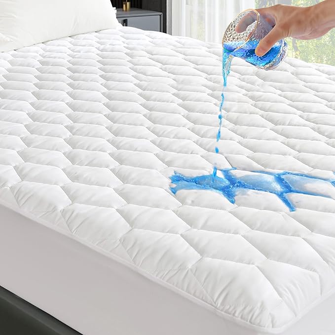 GRT Twin Mattress Protector Waterproof, 100% Waterproof Quilted Fitted Mattress by GRT