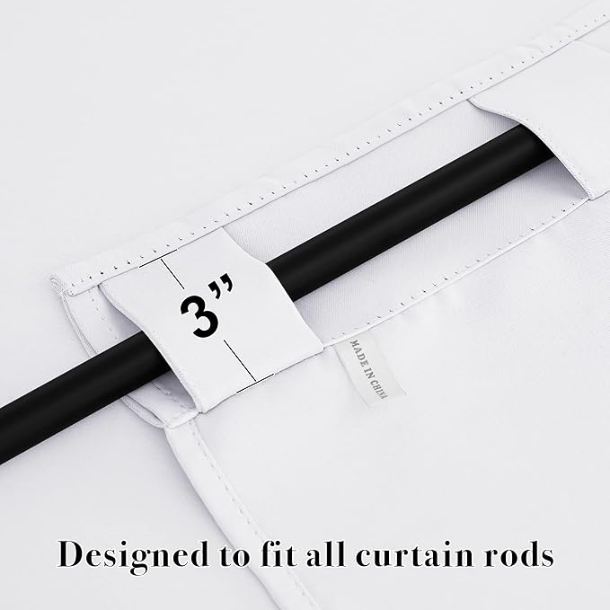 RYB HOME Blackout Curtains for Living Room, Back Tab & Rod Pocket Top - Image 5