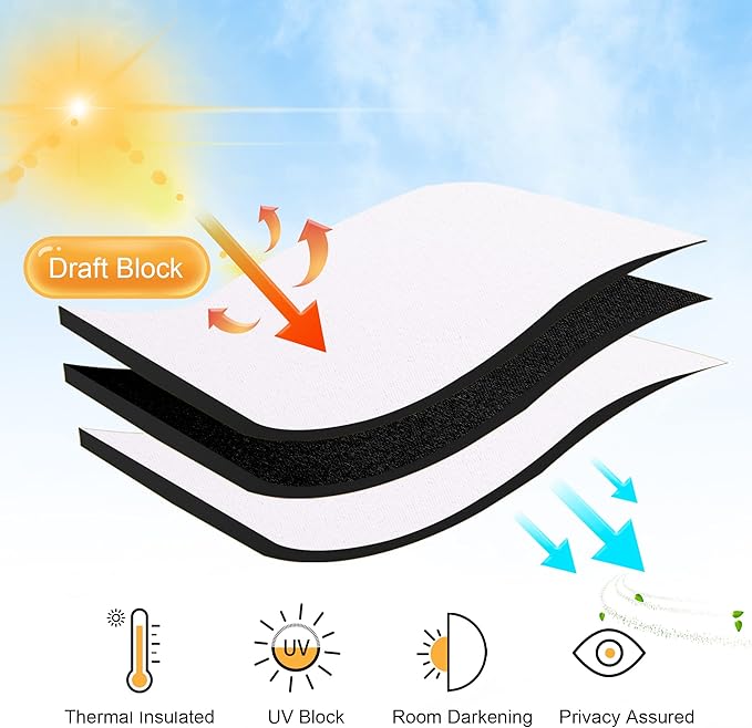 RYB HOME Small Window Curtains Blackout - Image 4