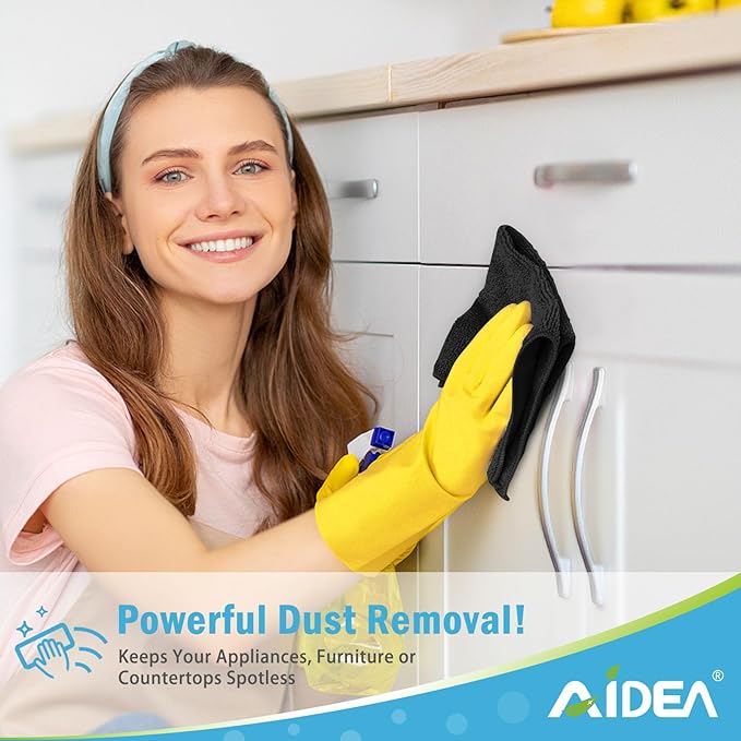 AIDEA Microfiber Cleaning Cloth-50PK, Soft Microfiber Towels - Image 4
