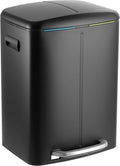 happimess HPM1005B Marco Rectangular 10.6-Gallon Double Bucket Trash Can by Happimess