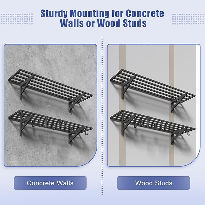 2-Pack 1x4ft Heavy Duty Garage Shelving - Image 7