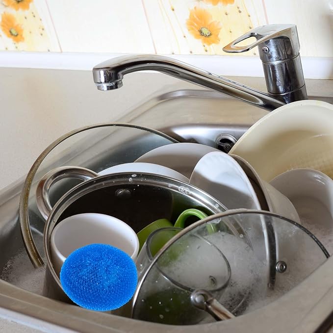 5Pcs Plastic Dish Scrubbers for Dishes - Image 6