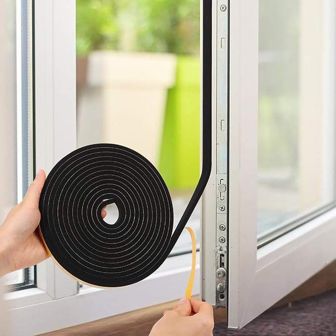32Feet Weather Stripping Seal for Door Window, High Density Foam Tape, - Image 7
