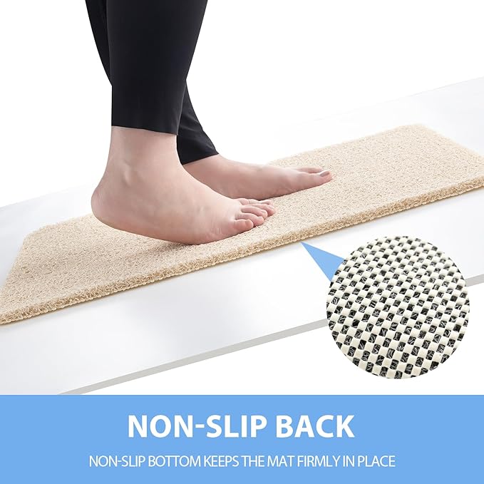 Non-Slip Bathtub Mat, 2 Pack Anti Slip Shower Mat, Fast Drying Bathtub Mats - Image 3