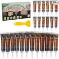 Wood Furniture Repair Kit, 24 Colors Wood Fillers, Scratch Repair Covers & by Uxney
