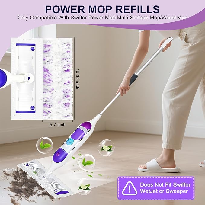 32 Pcs 5X Cleaning Power Mop Refills - Image 2