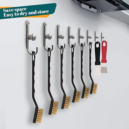 20 Pcs Mini Wire Brush Brass Brush Set, Curved Handle Masonry Brush Wire Brush - Image 4