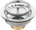 BOTEMY Stainless Steel Sink Drain Strainer Kit 3-1/2 inch Kitchen Drain Assembly by BOTEMY