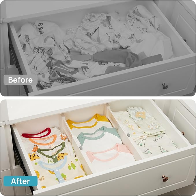 Vtopmart 4 Pack Drawer Dividers - Image 5