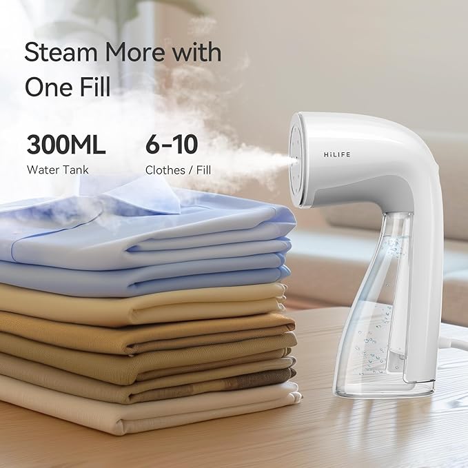 HiLIFE Steamer for Clothes, Handheld Clothes Steamer - Image 3