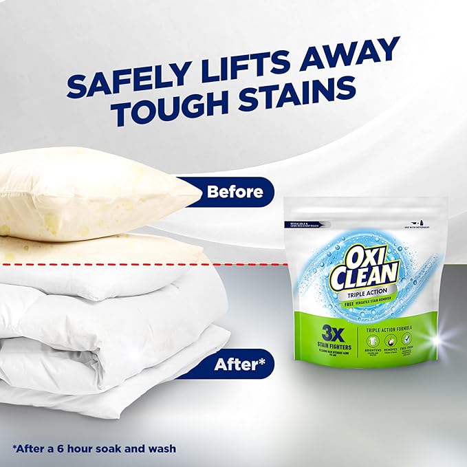 OxiClean Triple Action Free Versatile Stain Remover Powder, Use - Image 6