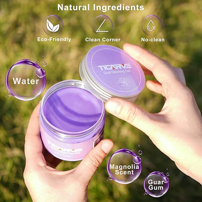 TICARVE 2Pack Cleaning Gel for Car Putty Car Vent Cleaner Cleaning Putty Gel - Image 6