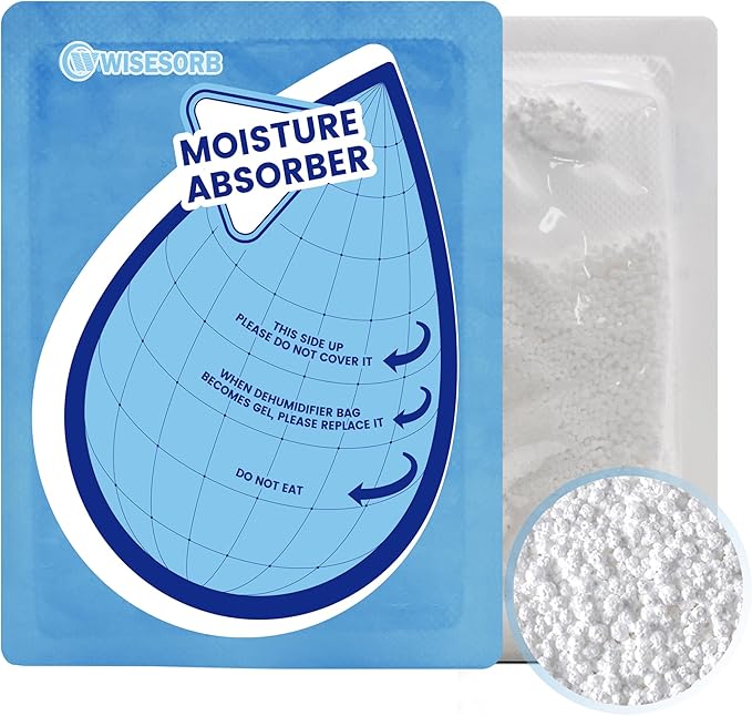 100 Gram 20 Packs Moisture Absorbers, Dehumidifier Bags by Wisesorb