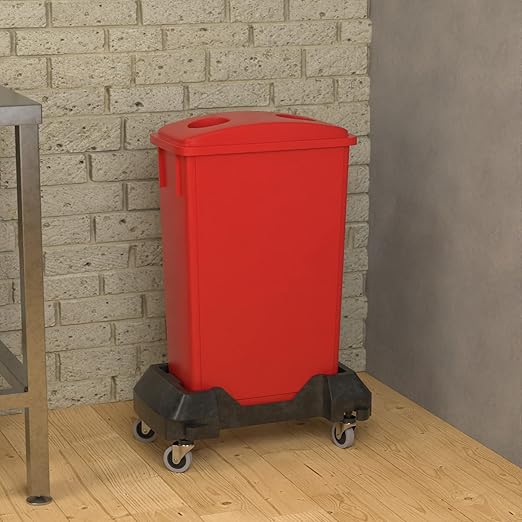 23 Gallon Red Slim Jim Trash Can - Image 4