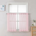 Chyhomenyc Sheer Curtains 24 Inch Length, Small Window Curtains by Chyhomenyc
