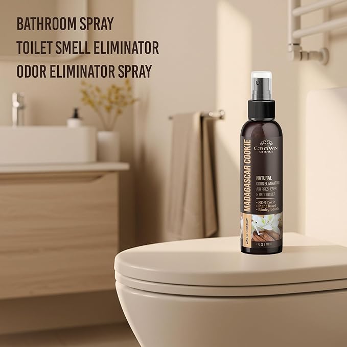 Non-Toxic Odor Eliminator, Natural Vanilla & Cinnamon Air Freshener Spray - Image 9