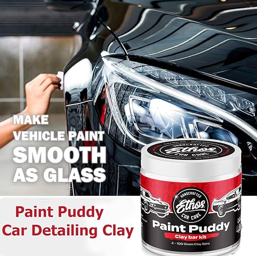 Ethos Clay Bar Kit Paint Puddy Car Detailing Clay 200g - Image 4