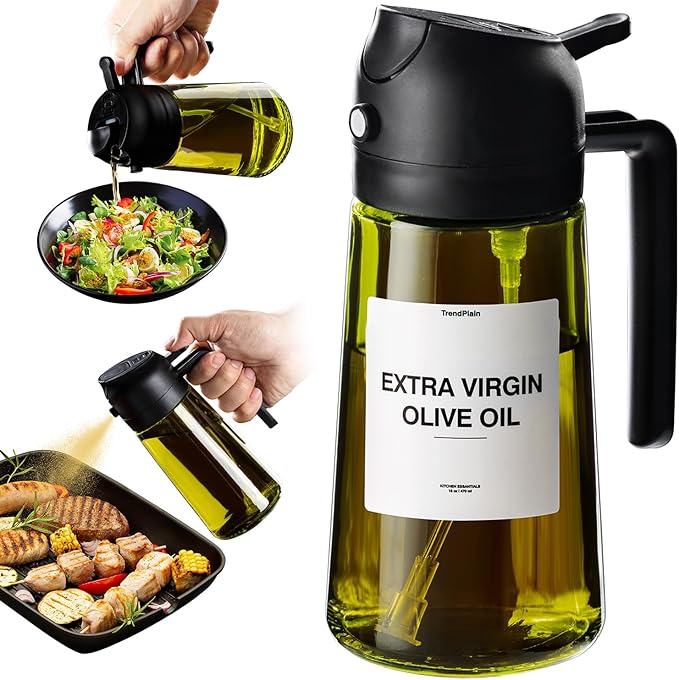 TrendPlain - Original 16oz/470ml Olive Oil Dispenser Bottle by TrendPlain