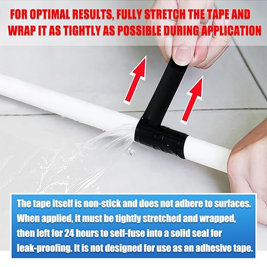 Self Fusing Silicone Tape 1 in x 15 Ft Waterproof Flexible Self Amalgamating - Image 5