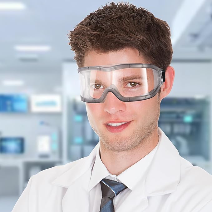 Chemistry Lab Safety Goggles, that Fit Over Glasses, Scientific, Construction - Image 7