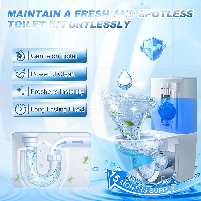 KIISIISO Multipurpose Bathroom Cleaners, 54 Pack Commercial & Household Toilet - Image 3