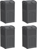 YESHOMY 4 Pack Outdoor Trash Can by SearchallYESHOMY