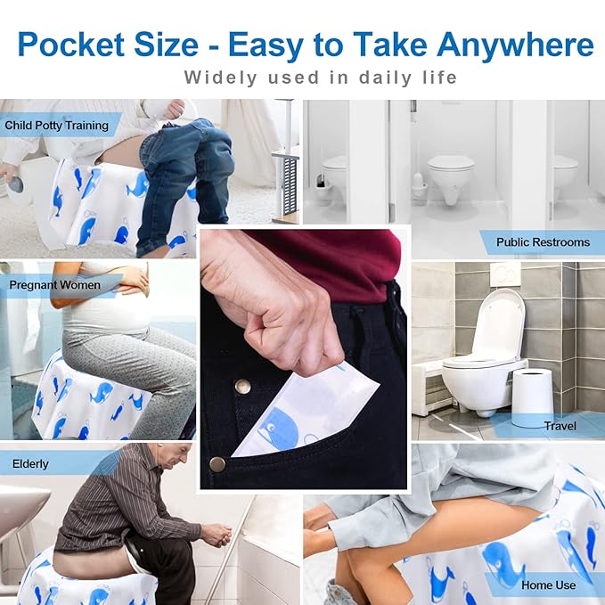 20 Pack Toilet Seat Covers Disposable, Extra Large Disposable Toilet Seat Covers - Image 6
