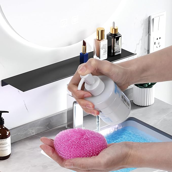 100 Pcs Plastic Scrubbers for Dishes, Round Pot Scrubbers for Kitchen Non - Image 6
