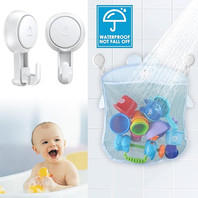 LUXEAR Suction Hooks Powerful Suction Cup Hooks Vacuum Suction Holder Heavy - Image 5