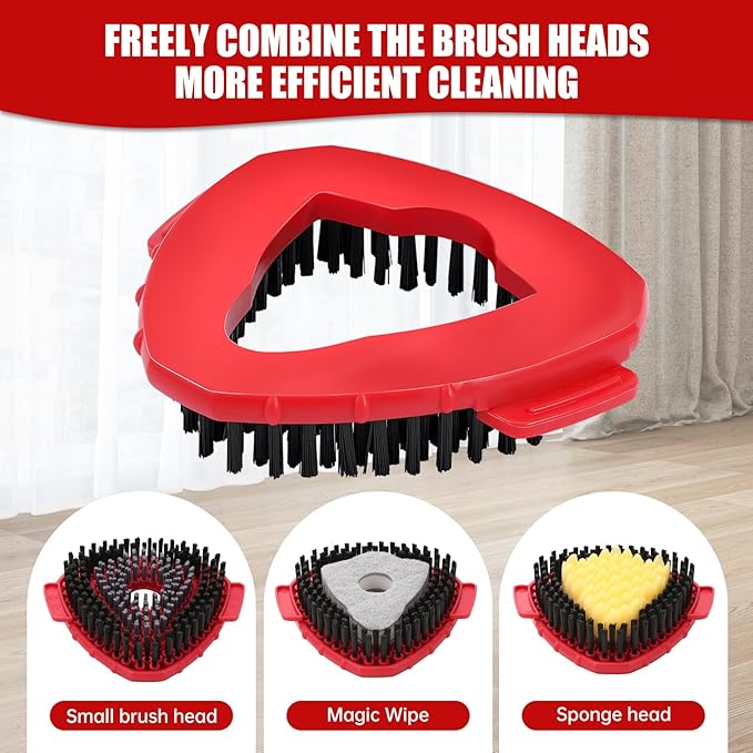 1 Pcs Spin Mop Replacements Scrub Brush and 1 Mop Base - Image 3
