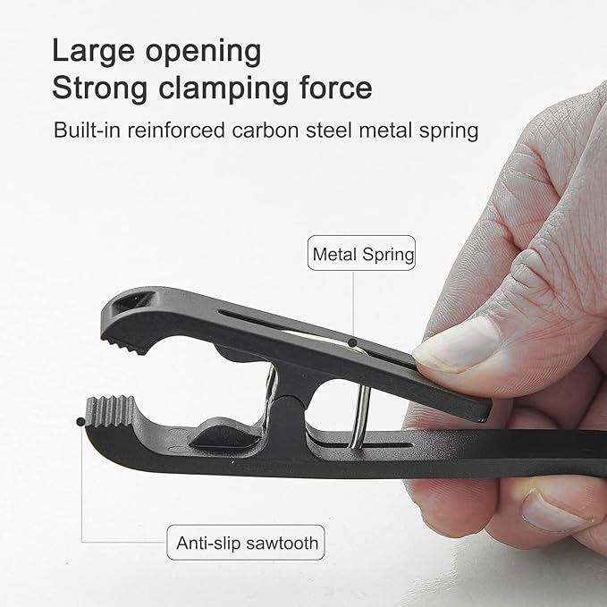 12 Pcs Large Clothes Pins Towel Clips, Strong Plastic Clothes Hanger. S Hook - Image 5