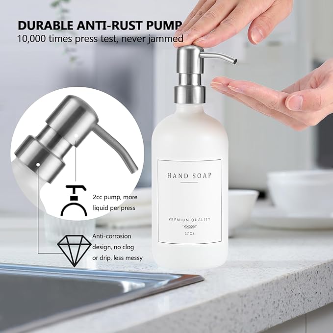 Thick Glass Soap Dispenser - Image 5