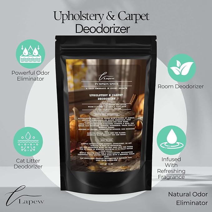 Pumpkin Spice Carpet Freshener Powder Value Size 36 oz | Powerful Odor - Image 3