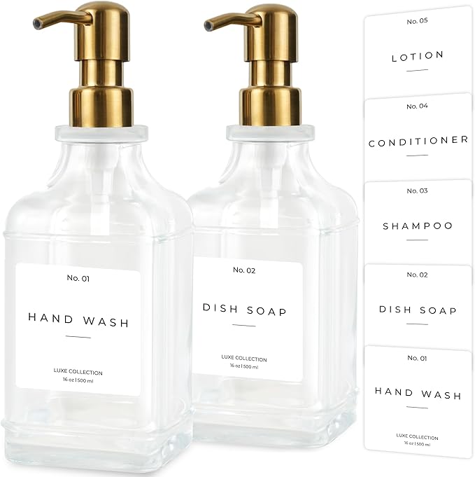 Emerson Essentials Soap Dispenser, Dish Soap Dispenser, Soap Dispenser Bathroom by Emerson+Essentials
