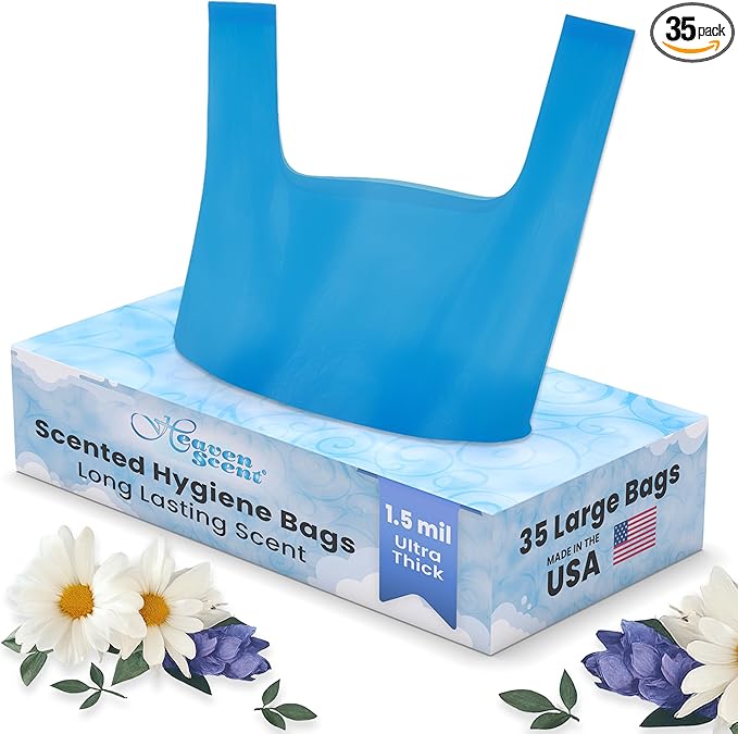Heaven Scent Hygiene Bags 1.5MIL ULTRA-THICK Discreet Waste Disposal | Made in by HeavenScentHygieneBags