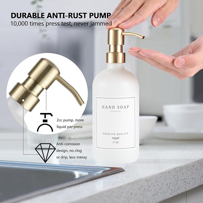 Thick Glass Soap Dispenser - Image 5