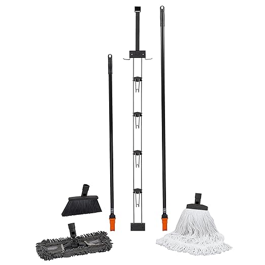 SWOPT Indoor Kit — Includes 18” Dust Mop, Cotton Mop, Angle Broom, 48” and 60” by SWOPTCleaning