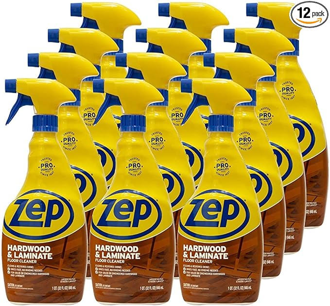 Zep Hardwood and Laminate Floor Cleaner - 32 oz - ZUHLF32 - Removes Spots by Zep