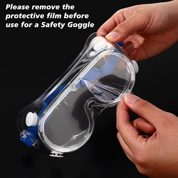 Yunsailing Protective Safety Goggles Lab Over Glasses Clear Anti Fog Eye - Image 4