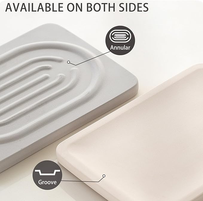 Diatomite Soap Dish for Kitchen Organizer, Quick Dry Sink Caddy Holder for - Image 4