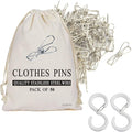 50 Pcs Clothespins Laundry Chip Clips by MATIMASU