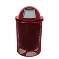 COATEDOUTDOORFURNITURE RDT-P-BUR Heavy Duty Round Trash Receptacle by CoatedOutdoorFurniture