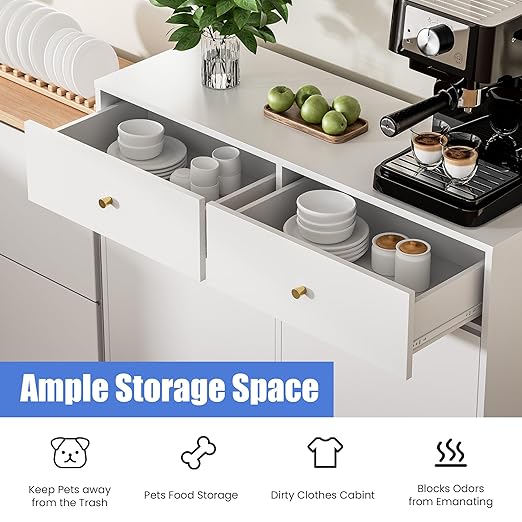 Double Tilt Out Trash Can Cabinet - Image 3