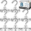 MIKEDE Magnetic Hooks Heavy Duty, 150LB+ Strong Neodymium Magnets by MIKEDE