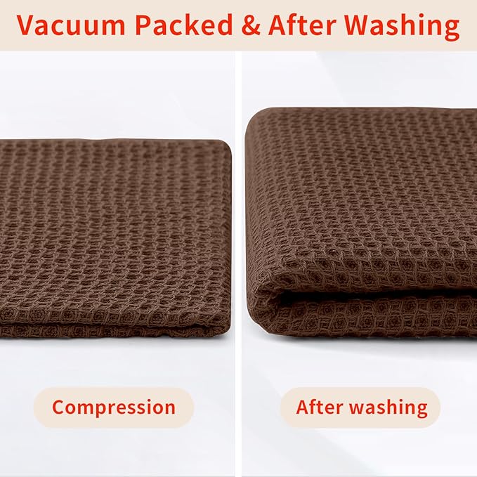 Homaxy 100% Cotton Waffle Weave Kitchen Dish Cloths, Ultra Soft Absorbent Quick - Image 8