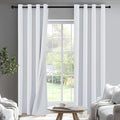 PONY DANCE White 100% Blackout Curtains by PONYDANCE